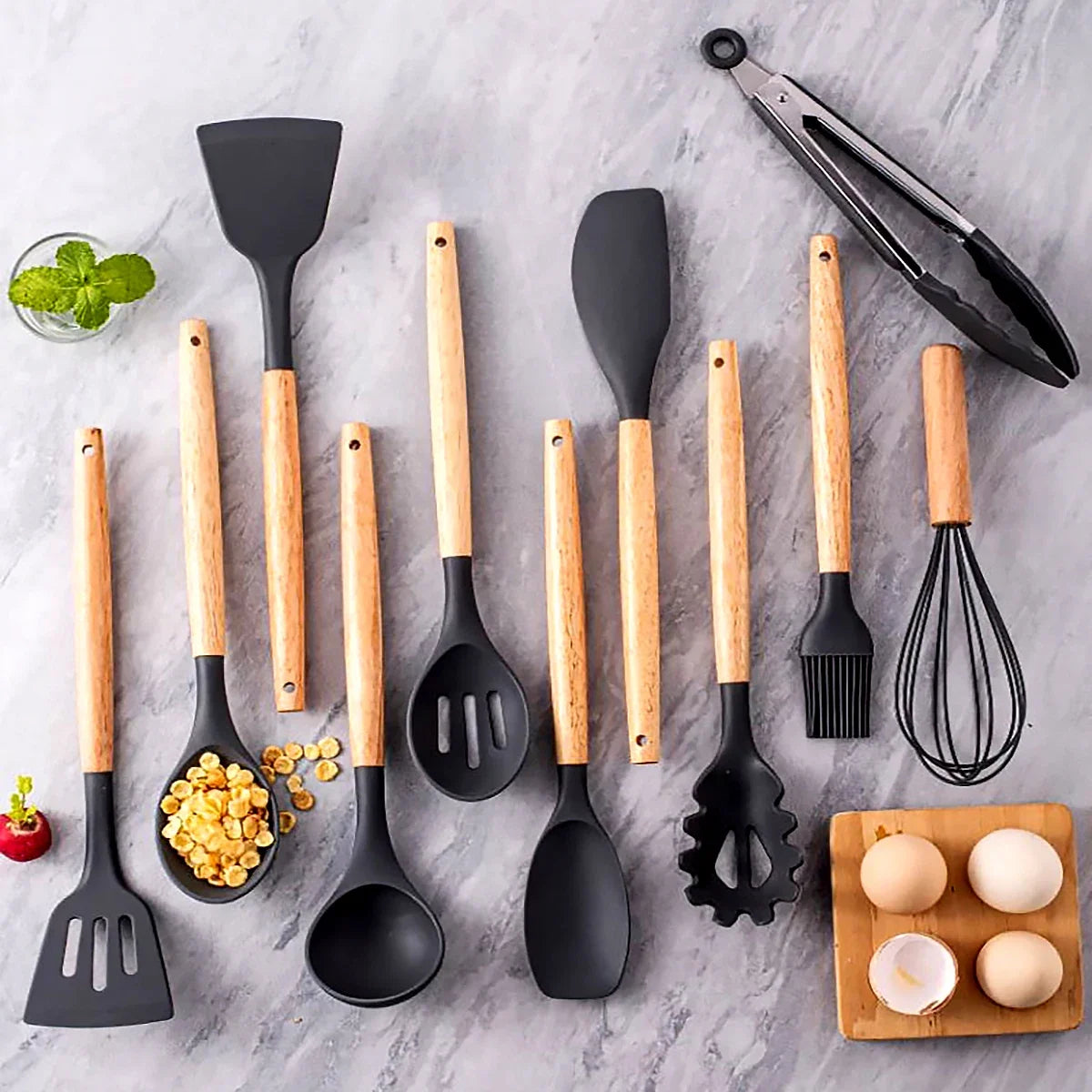 SiliconeChef 12-Piece Premium Kitchen Utensil Set