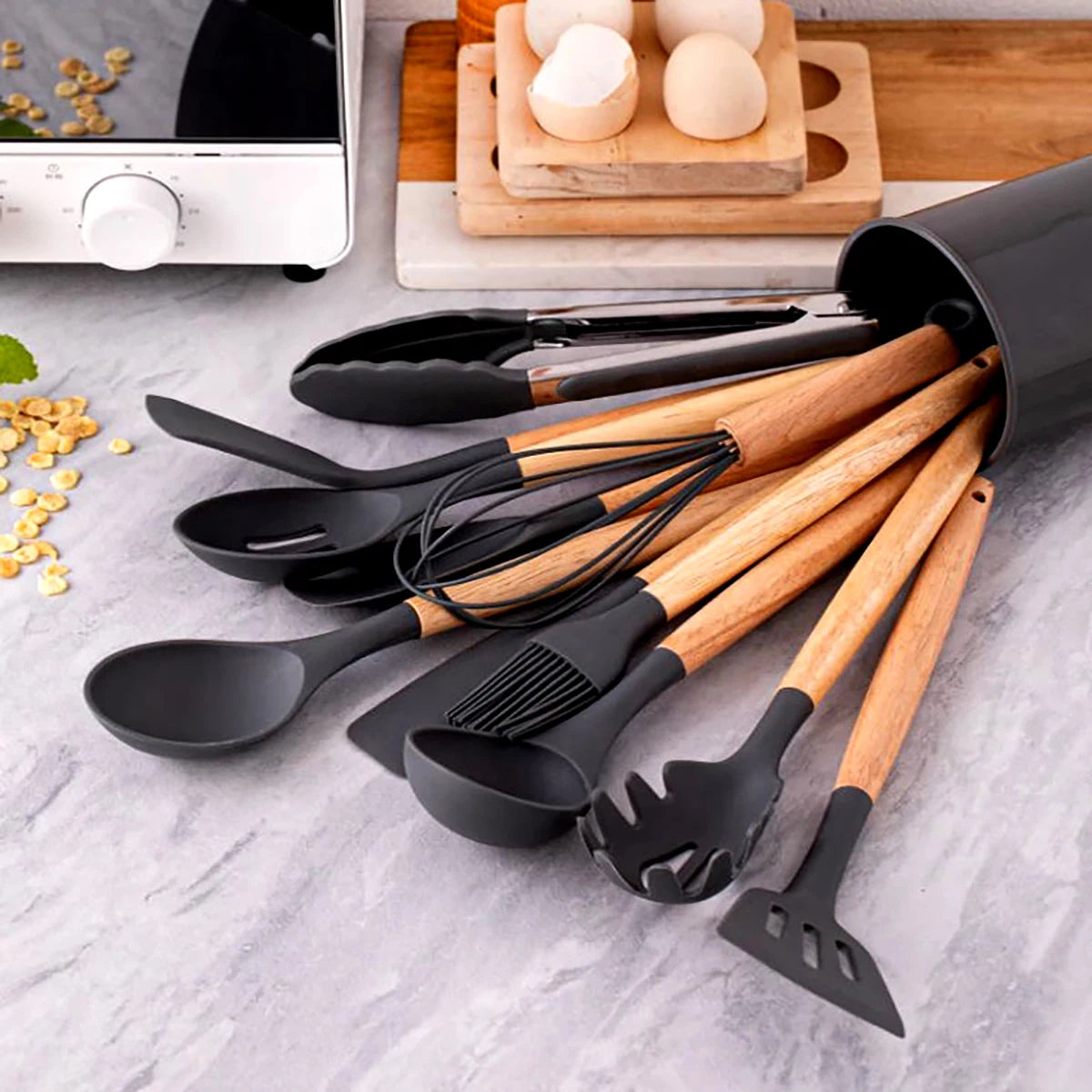 SiliconeChef 12-Piece Premium Kitchen Utensil Set