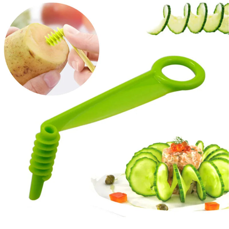 SpiralSpud BBQ Master – Portable Potato Skewer & Spiral Cutter Set