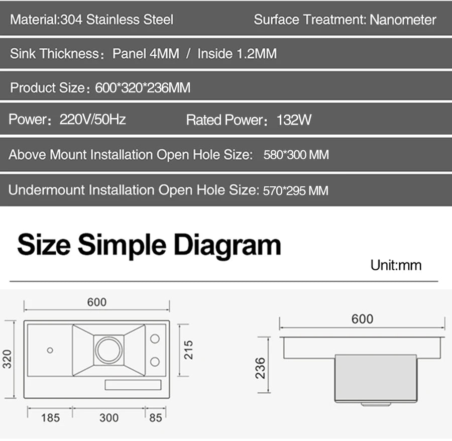 NanoClean Ultraschall-Spültischspüler – Die ultimative intelligente Reinigungslösung