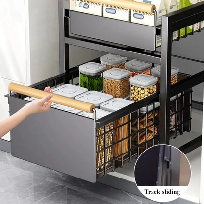 FlexiStor Carbon Steel Bathroom & Kitchen Rack