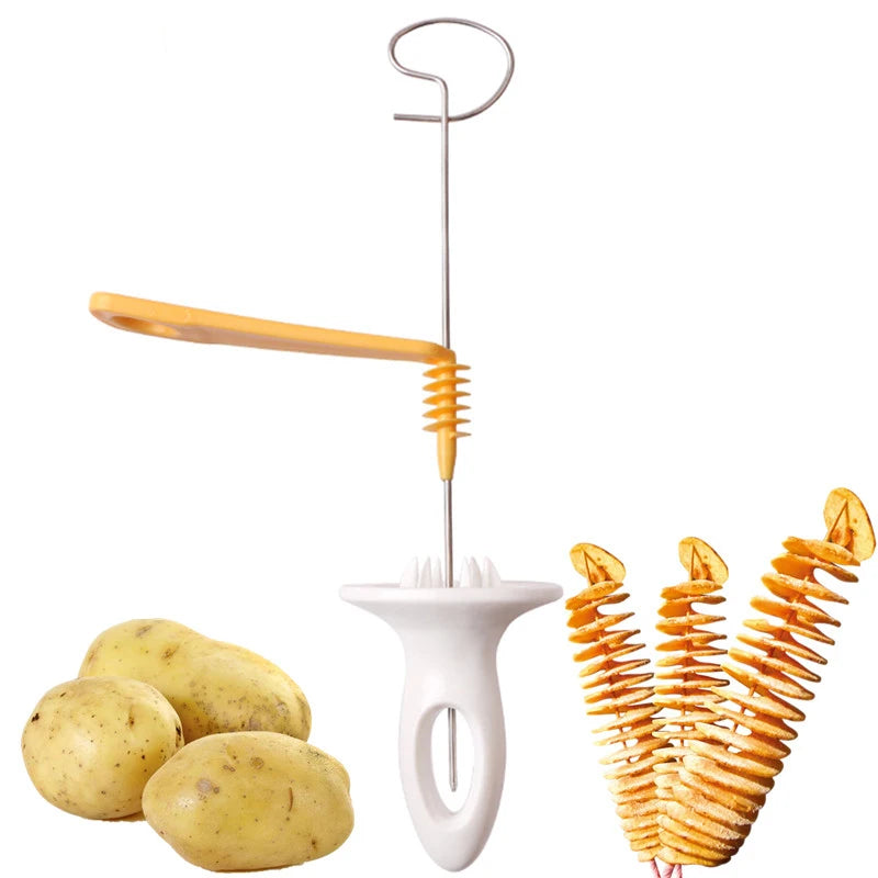 SpiralSpud BBQ Master – Portable Potato Skewer & Spiral Cutter Set