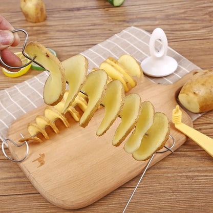 SpiralSpud BBQ Master – Portable Potato Skewer & Spiral Cutter Set