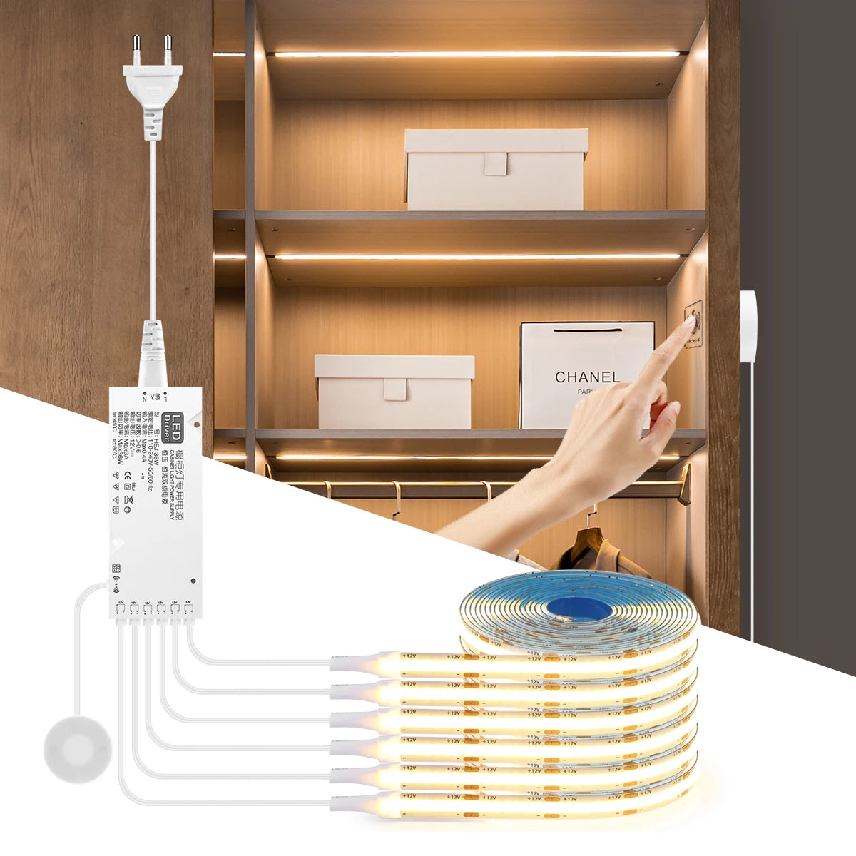 GlowFlex Dimmable LED Cabinet Light