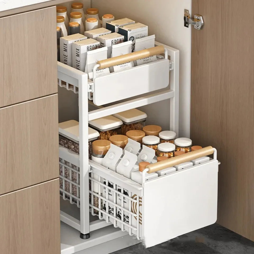 FlexiStor Carbon Steel Bathroom & Kitchen Rack